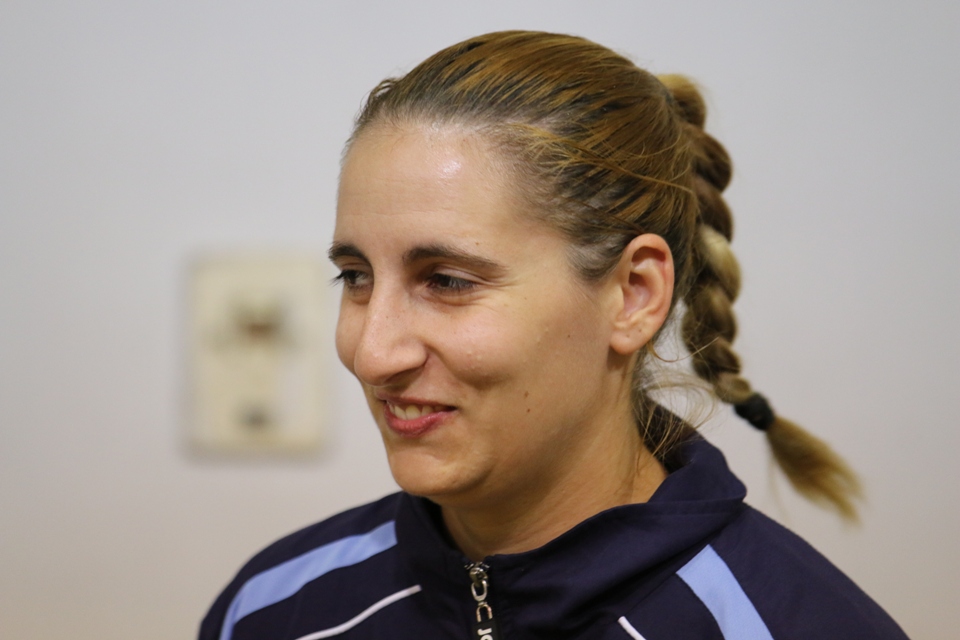 Angy Papadaki dopo la vittoria (Foto Gianluca Piu)