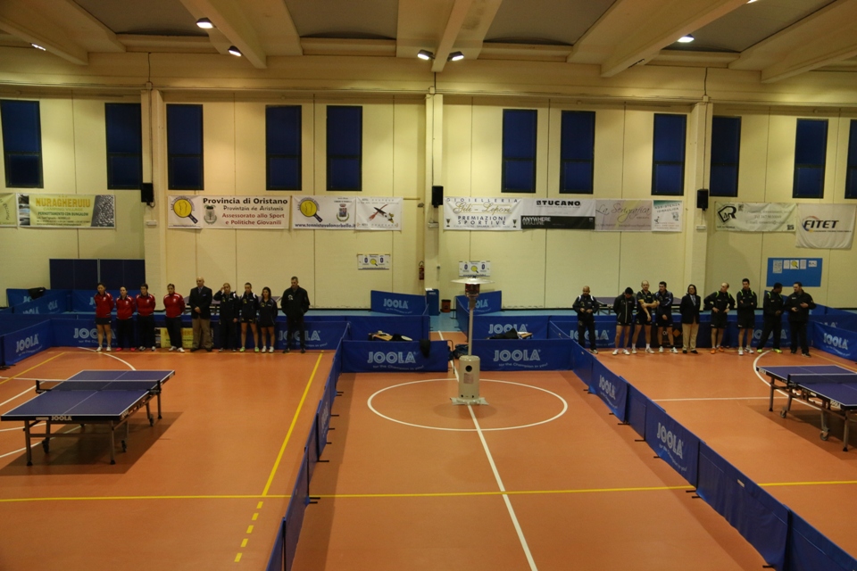 La presentazione della partita doppia (Foto Gianluca Piu)