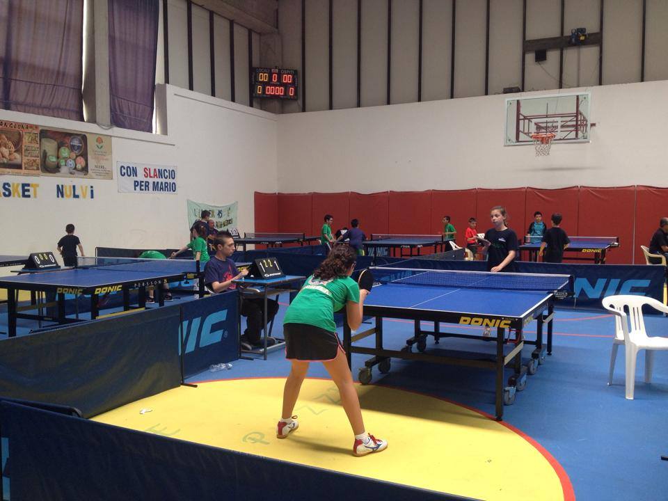 Al Palasport di Nulvi si gioca la fase provinciale del Teverino Ping Pong Kids 2015