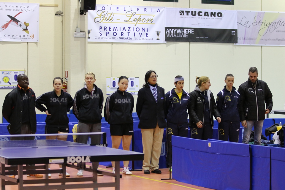 La presentazione della gara di A1 femminile (Foto Gianluca Piu)
