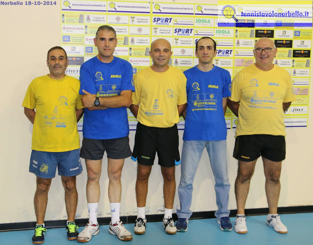 Tennistavolo Norbello, capolista del girone B della D2 (Foto Gianluca Piu)