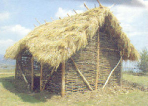 Ricostruzione di una capanna preistorica in legno e paglia Foto da digilander.libero.it 