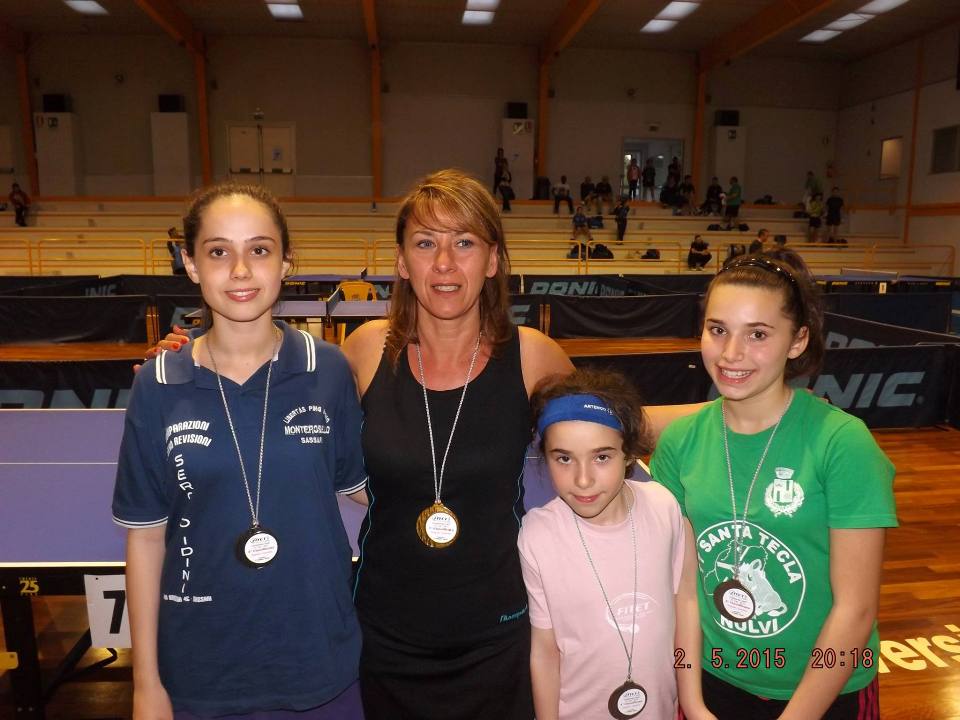 Il podio dei Quinta femminili (Foto Flavius Ferciug)