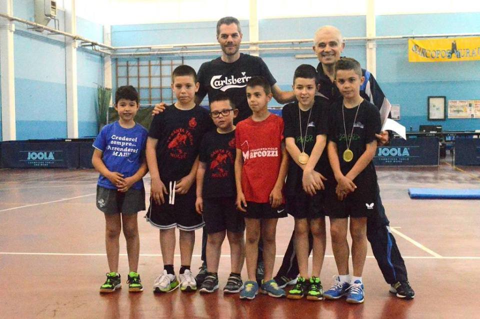 Il podio del settore 1 maschile (Foto Luciano Saiu)