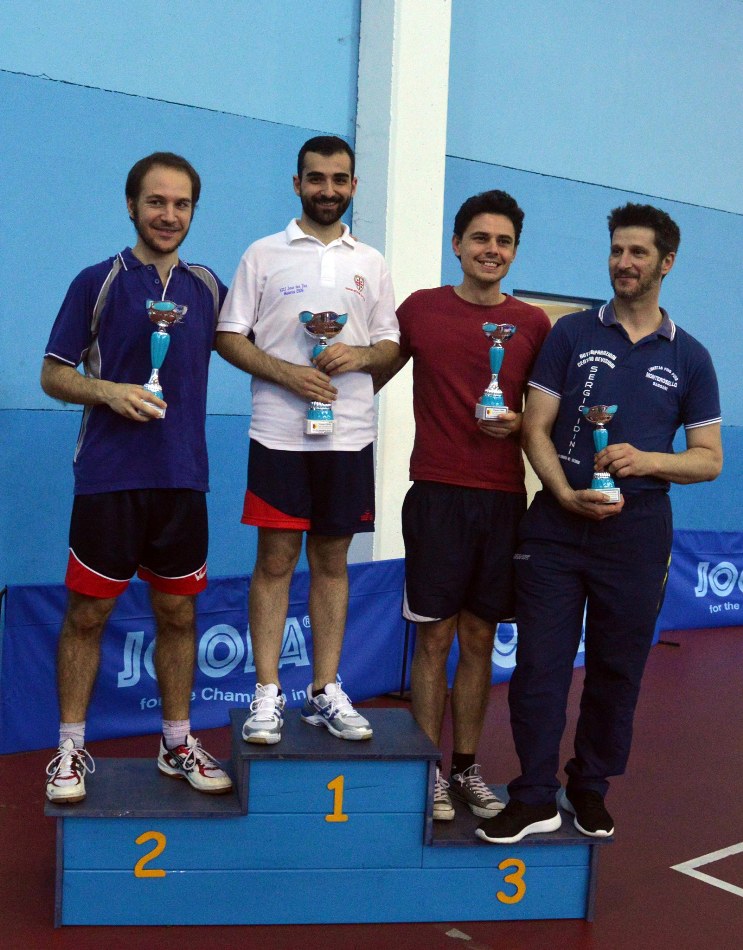 Il podio dell'Open di Muravera (Foto Luciano Saiu)