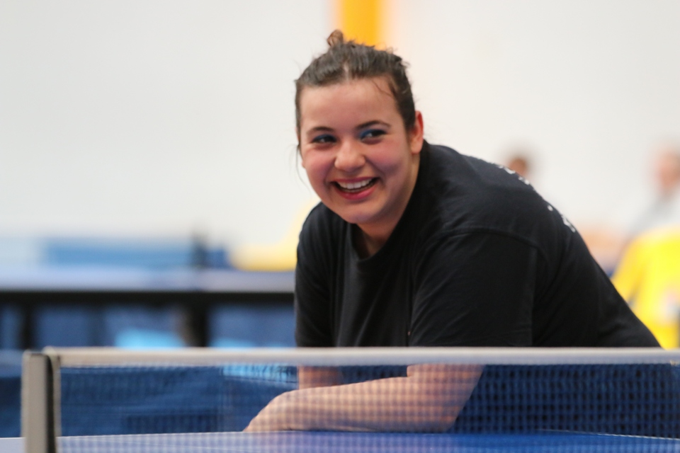 Una sorridente Silvia Deligia leader dei Terza femminili (Foto Gianluca Piu)