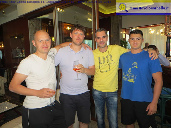 Bohumil Vozicky vecchia conoscenza del Tennistavolo sardo con Maxim, Simone Carrucciu e Vilbene Mocci