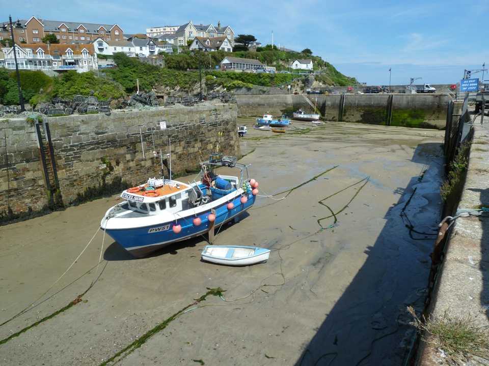 Che fine ha fatto l'acqua del porto di St Ives (Foto Gianna Saba)