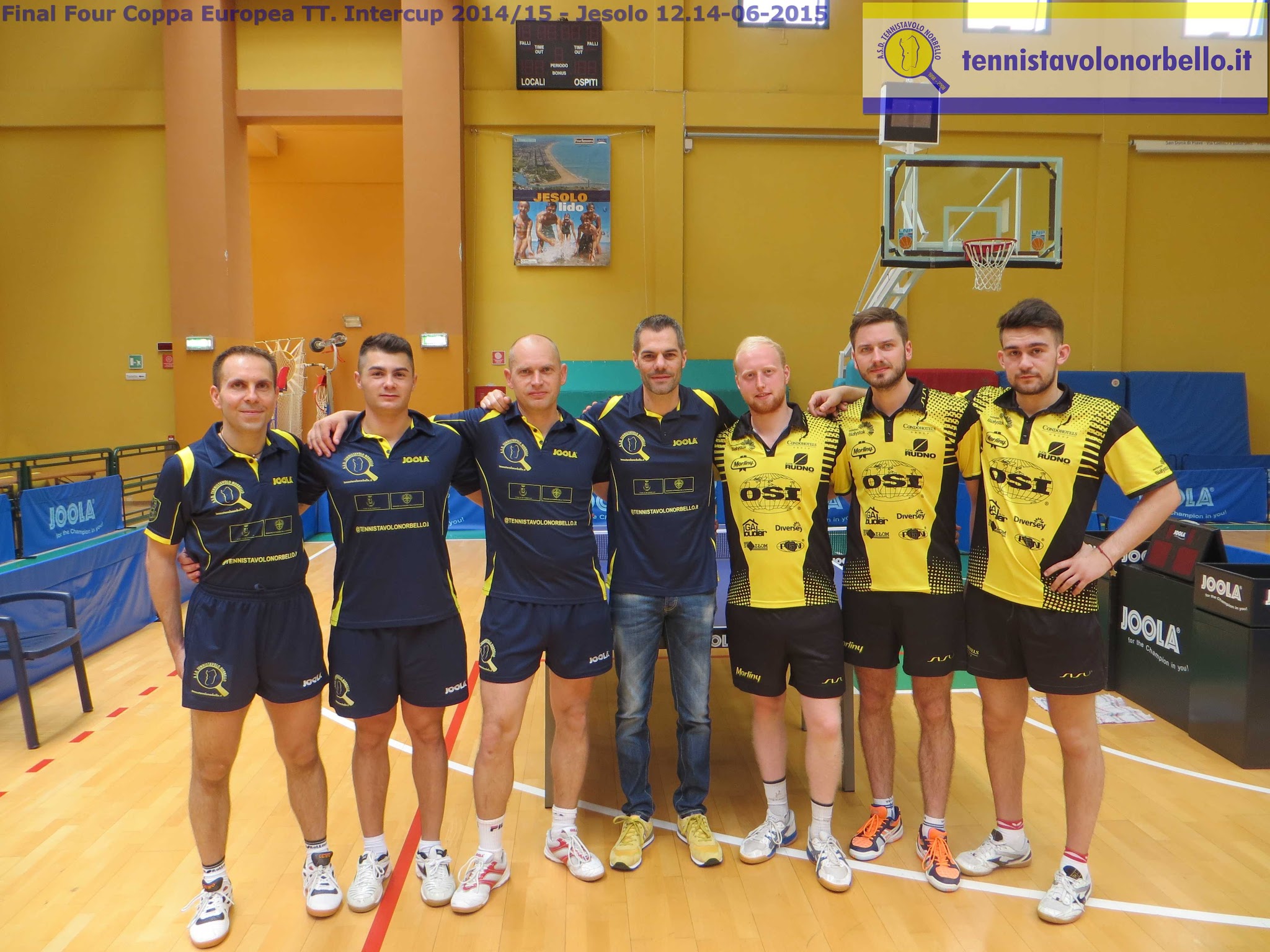 Tennistavolo Norbello e avversari polacchi