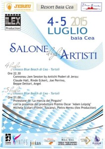 Hollywood sbarca in Ogliastra: sarà la spiaggia di Baia Cea a ospitare “Il Salone degli Artisti 2015”. Eventi
