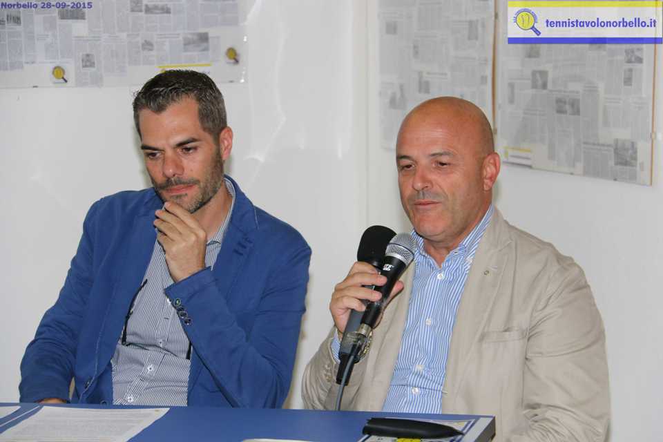 Il presidente Simone Carrucciu con Paolo Poddighe presidente regionale Cip Sardegna (Foto Gianluca Piu)
