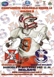 Crusaders Cagliari: ultima trasferta stagionale nell’under 19 di Football Americano Sport