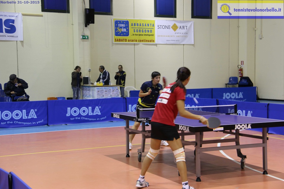 Tian Jing e Anna Farladnaska si scaldano (Foto Gianluca Piu)