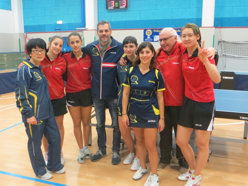 Foto di gruppo nel post partita