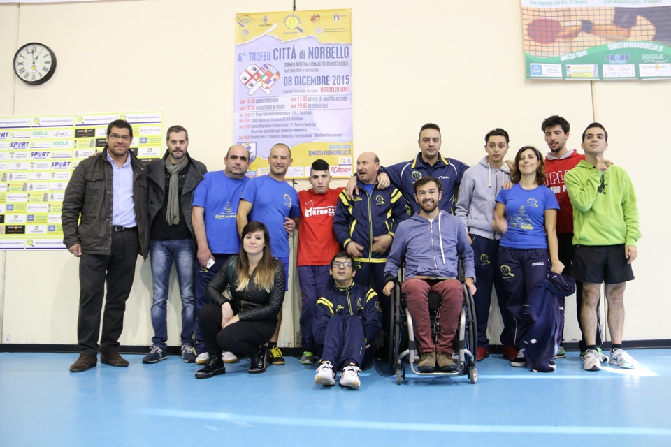 I protagonisti del Primo Stage Paralimpico di Tennistavolo (Foto Gianluca Piu)