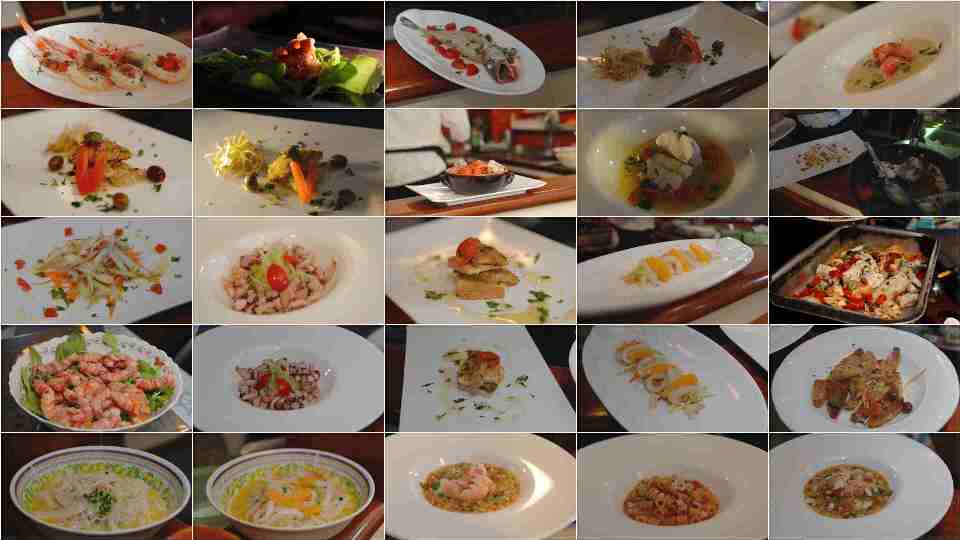 I piatti preparati col pescato del Gisella (Foto Salvatore D'Angelo)