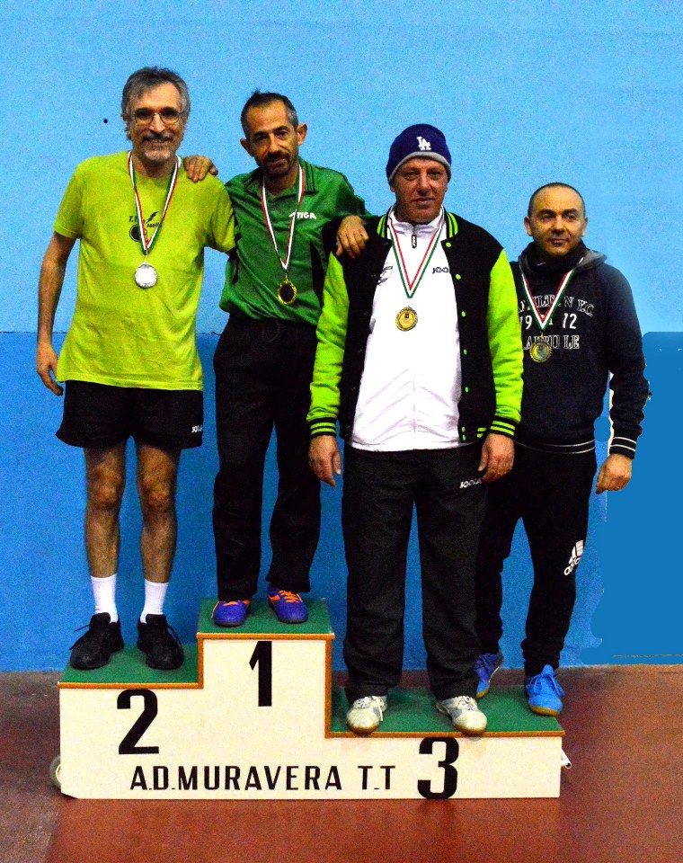Il podio dei Veterani (Foto Luciano Saiu)