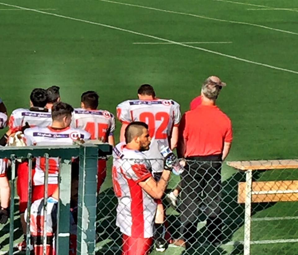 Paul Frick col numero 92 prima dell'incontro