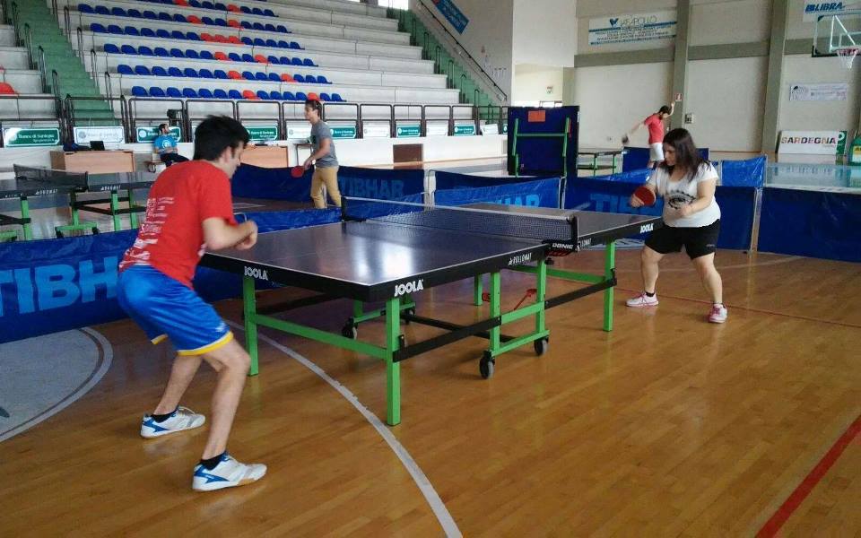 Luca Paganelli e Silvia Deligia si scaldano a Sa Duchessa nel corso di Ateneika 2016