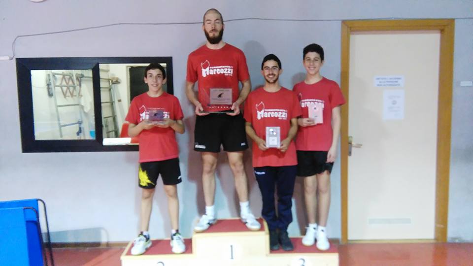 Quartetto marcozziano sul podio dei Top 4000 (Foto Pierluigi Loi)