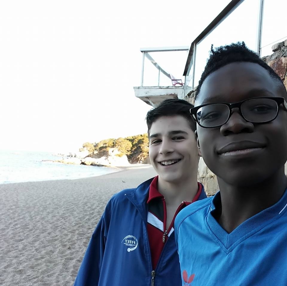 Un selfie con Carlo Rossi e Johnny Oyebode